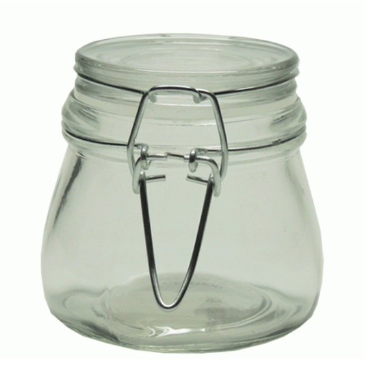 6 Pack Clip Top Jam Jar - 8cm(H) x 7cm(W) (160ml)