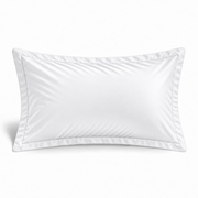Simon Baker | 300TC 100% Egyptian Cotton Oxford Satin Stitched Pillowcase White