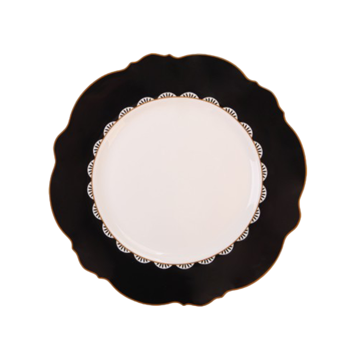 Jenna Clifford - Black Rose Dinnerware Set 16 PC