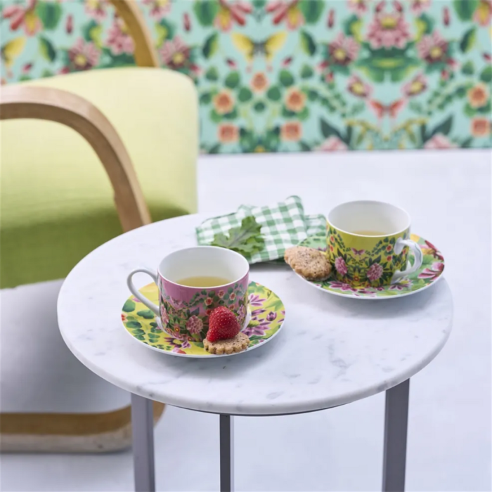 Ikebana Cup & Saucer Set of 2