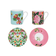 Ikebana Espresso Cup & Saucer Set of 2