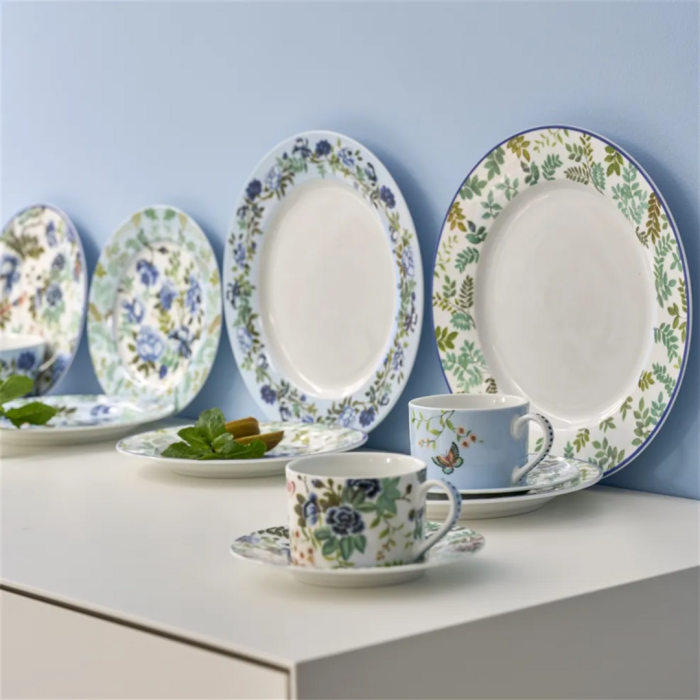 Porcelaine de Chine Espresso Cup & Saucer Set of 2