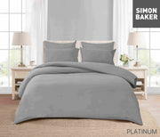 Simon Baker - Vintage Washed Duvet Cover Set - Platinum