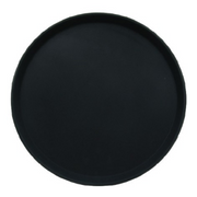 Non Slip Tray Black Round 35cm