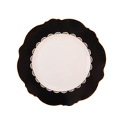 JENNA CLIFFORD - Black Rose Dinner Plate Set of 4
