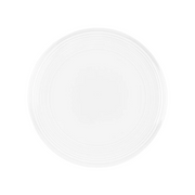 JENNA CLIFFORD - Embossed Lines Dinner Plate - Whisper White (Set of 4)
