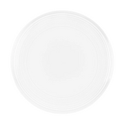 JENNA CLIFFORD - Embossed Lines Charger - Whisper White