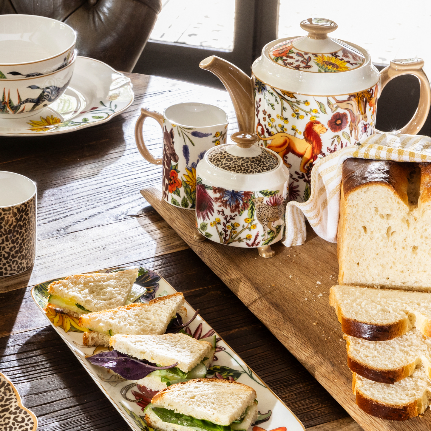 Jenna Clifford - Wild Bloom Tea Set of 4