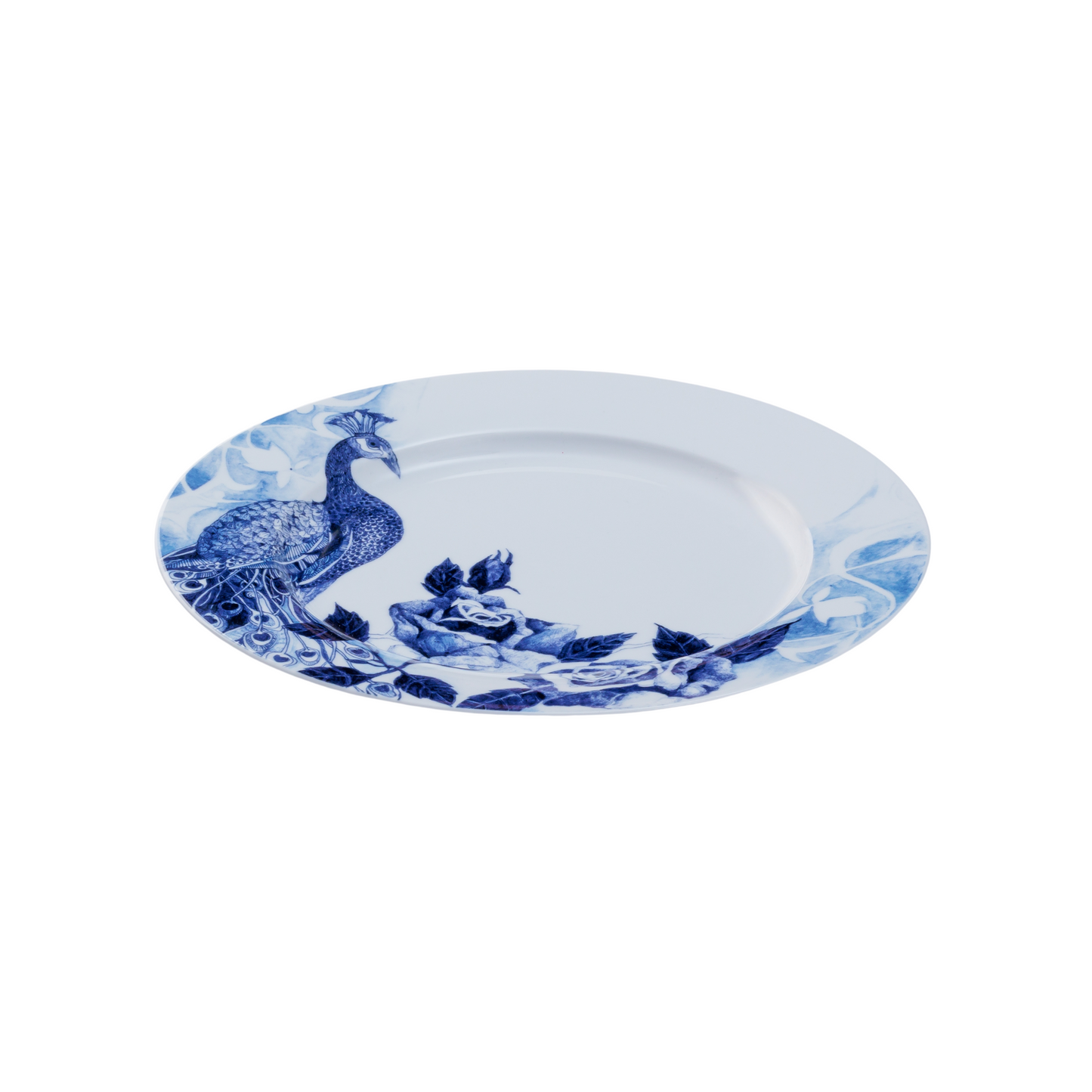 Peacock Sapphire Garden Dinner Plate Set of 4