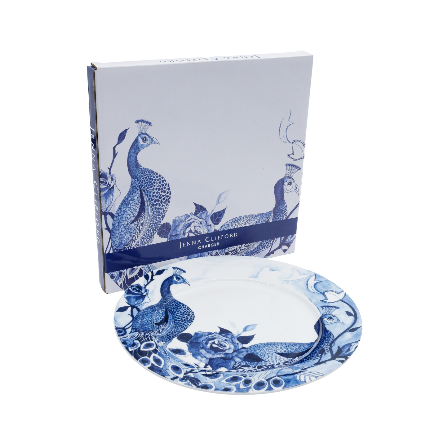 JENNA CLIFFORD - Peacock Sapphire Garden Charger