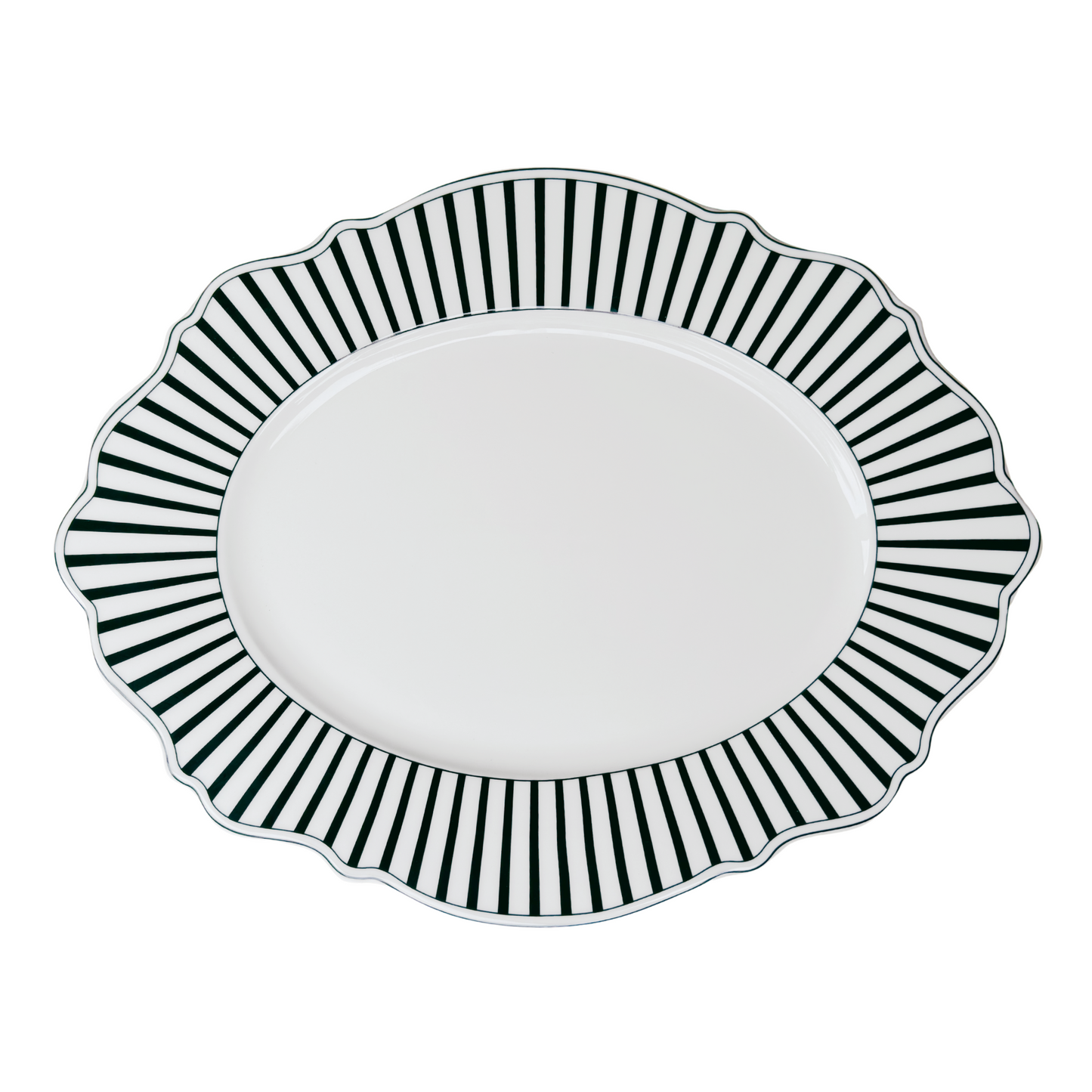 JENNA CLIFFORD - Ivory Noir Oval Platter