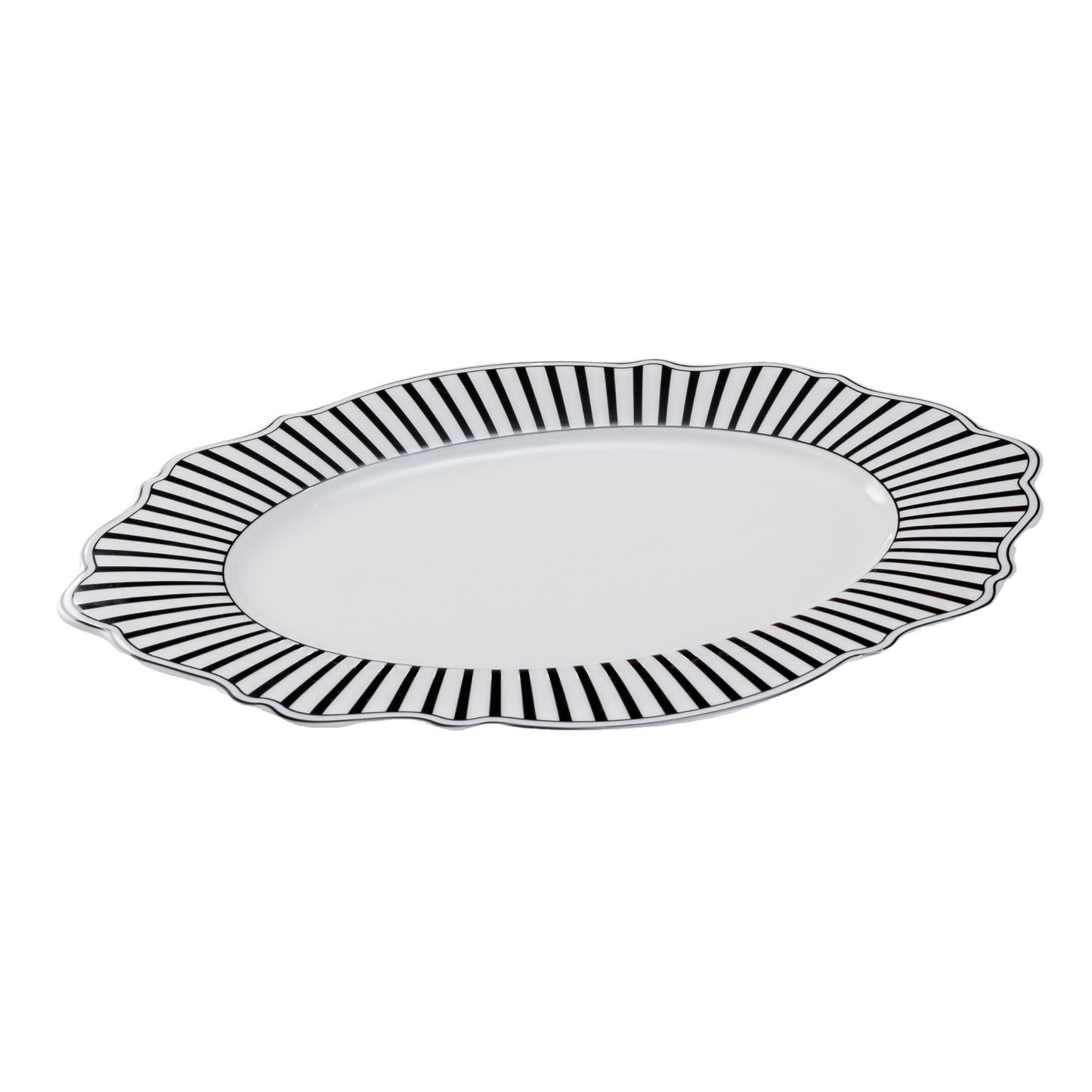 JENNA CLIFFORD - Ivory Noir Oval Platter
