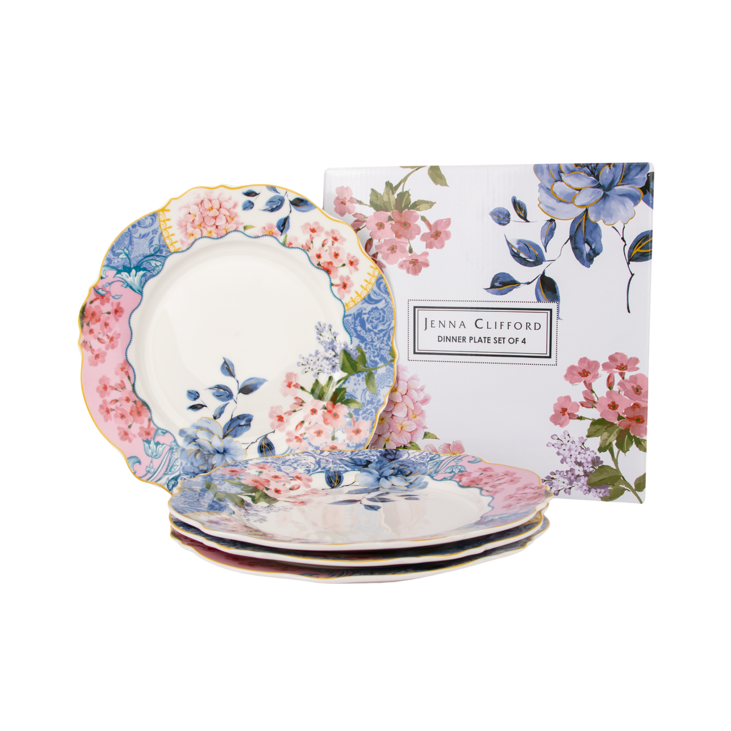 JENNA CLIFFORD – Belle Fleur Dinner Plate Set of 4