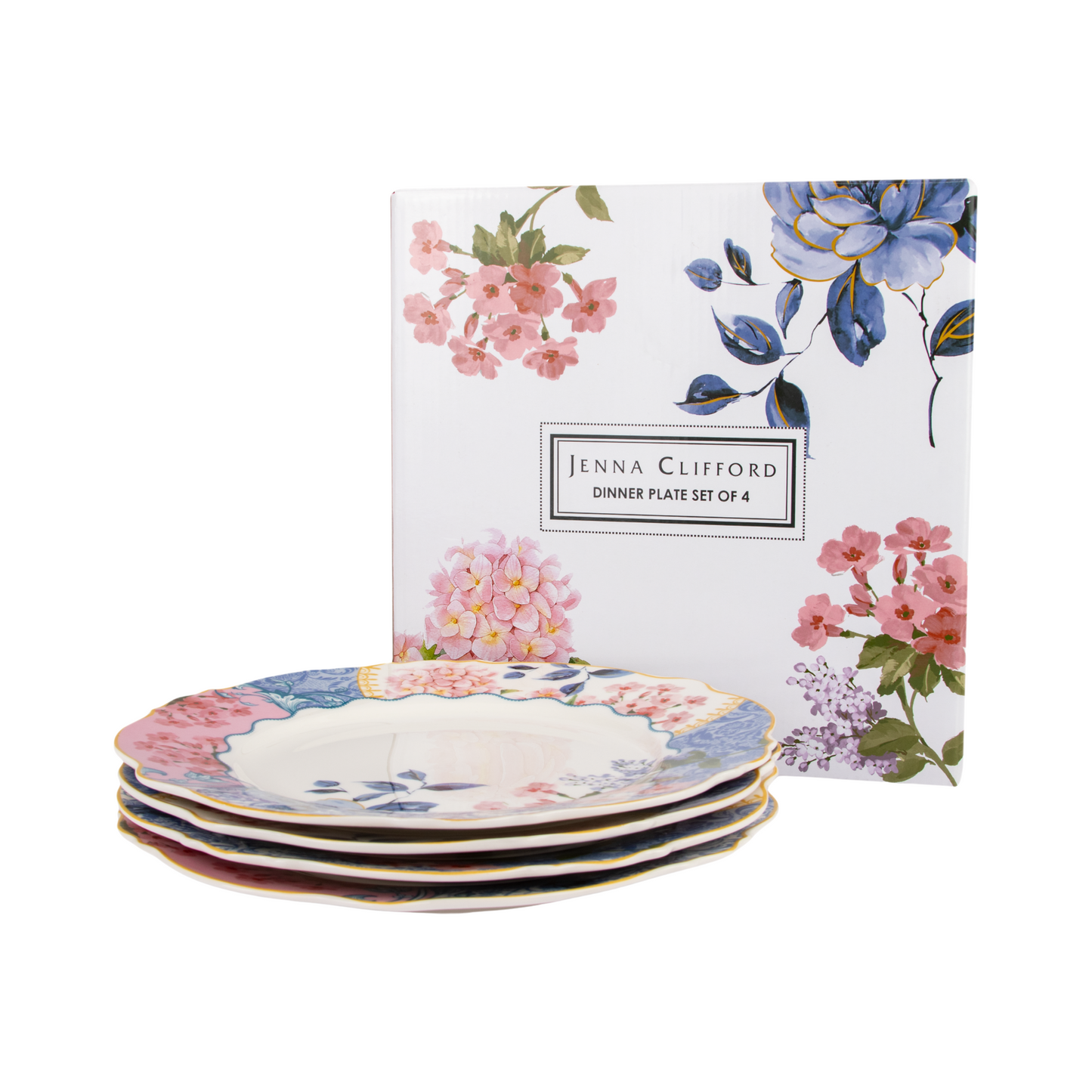 JENNA CLIFFORD – Belle Fleur Dinner Plate Set of 4