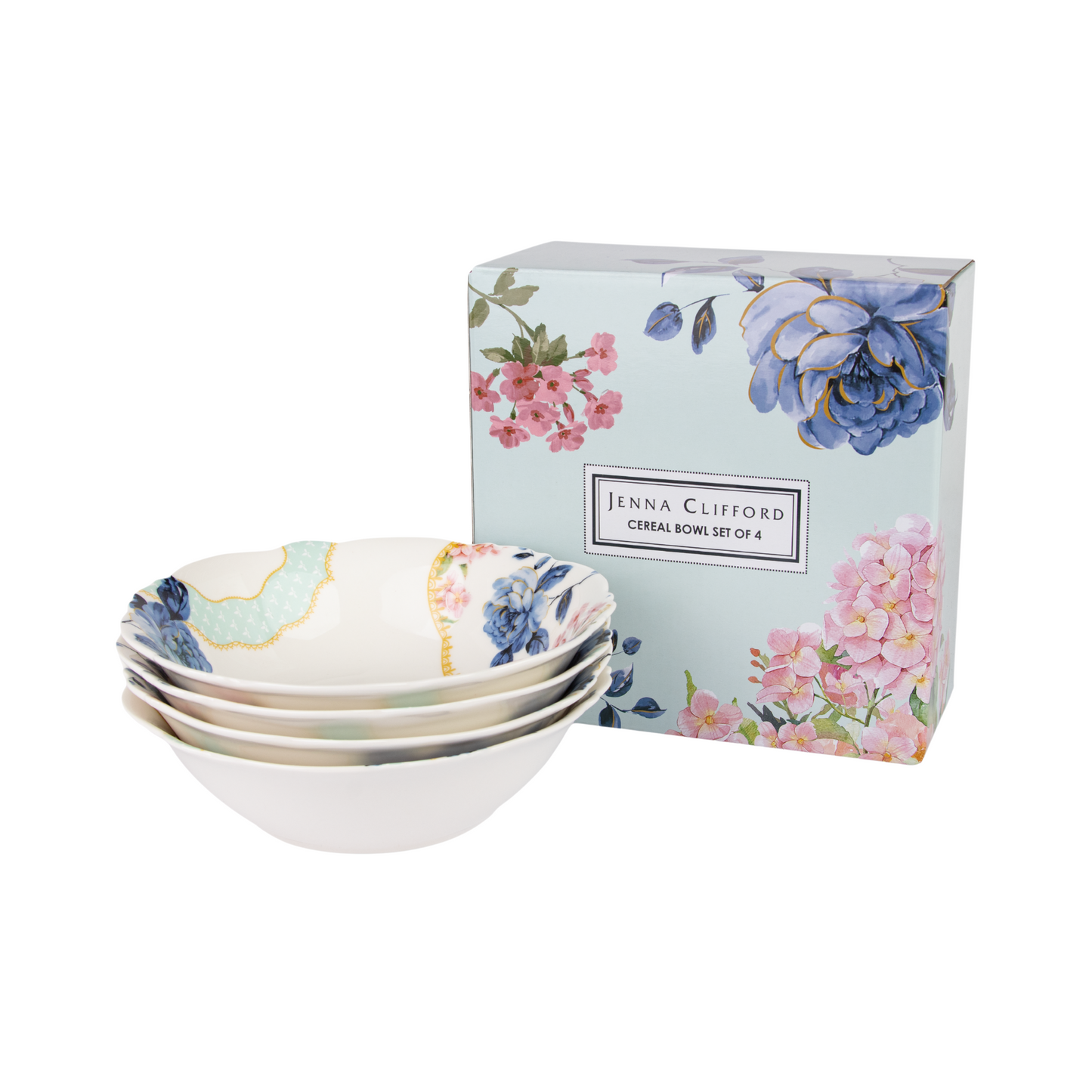 JENNA CLIFFORD – Belle Fleur Cereal Bowl Set of 4