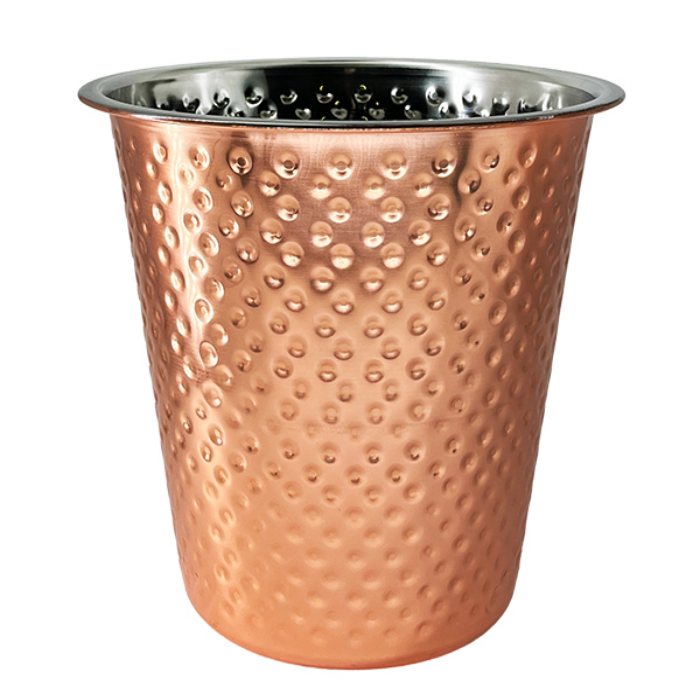 Wine Bucket 4lt Hammered Copper