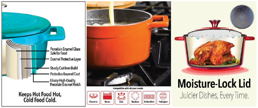 Lava Round Casserole 20cm Black – 2.82L