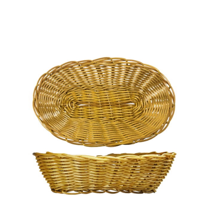 Woven Basket Oblong Light Brown 230 X 100 X 45mm (Set of 3)