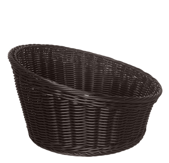 Bread Basket Chocolate Brown Round 35cm (Height 21-10cm)