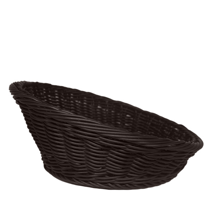 Basket Chocolate Brown Round 30cm (Height 13-5cm)