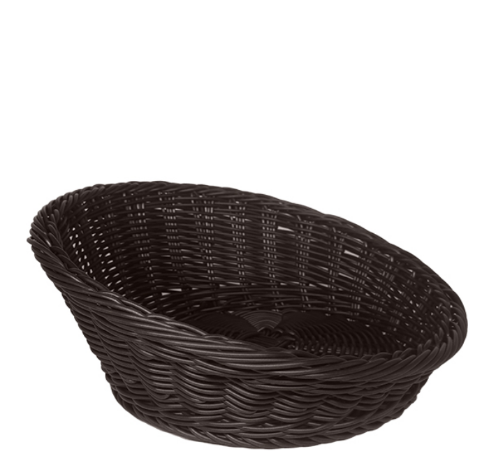 Basket Chocolate Brown Round 30cm (Height 13-5cm)