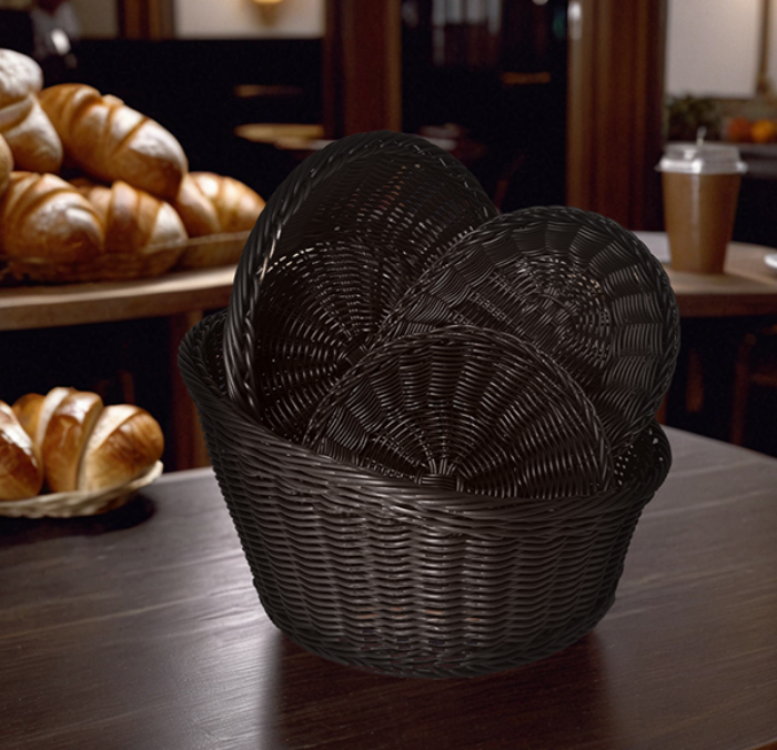Basket Chocolate Brown Round 30cm (Height 13-5cm)
