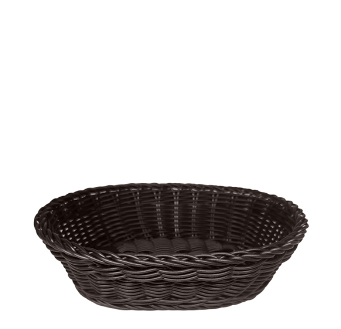 Bread Basket Chocolate Brown Oval 25x20x7cm (Set of 2)