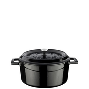 Lava Round Casserole 24cm - Black – 4.49L