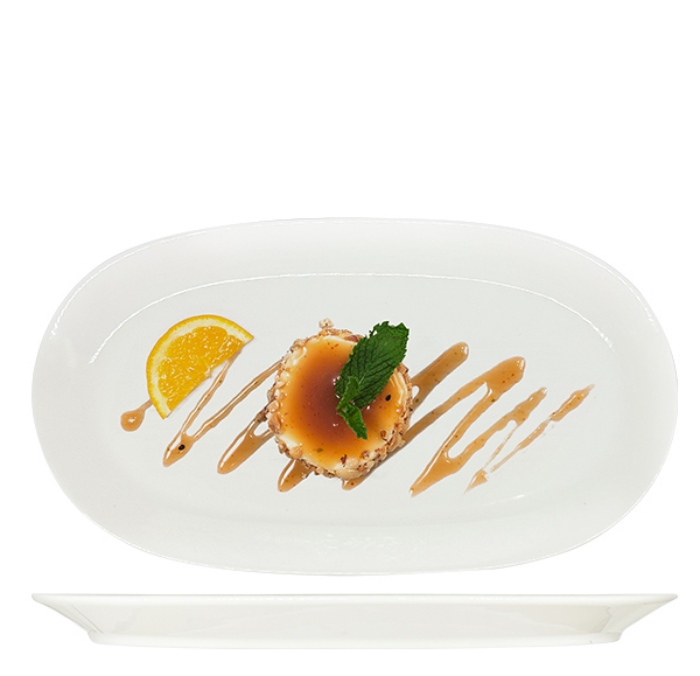 Nova New Bone Rectangle Plate 28x16cm (Set of 6)