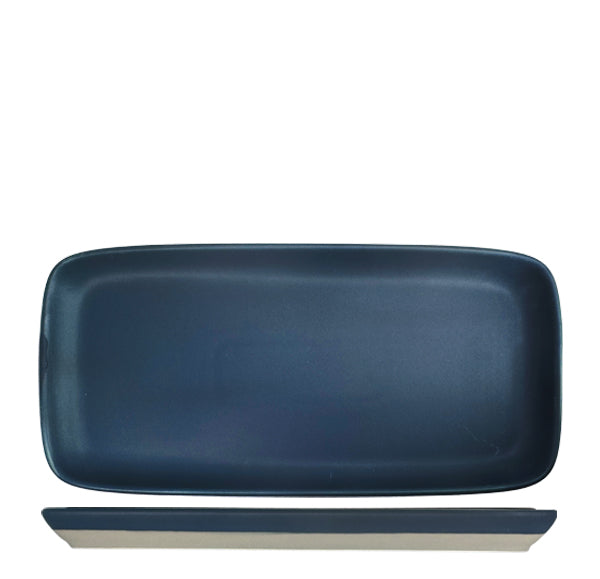Nova Mezzo Blue Rectangular Plate 25.5x12cm (Set of 6)