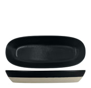 Nova Mezzo Black Oval Bowl 25cm × 10cm (Set of 6)