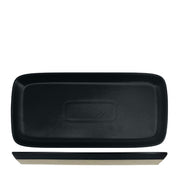 Nova Mezzo Black Rectangular Plate 25.5cm × 12cm (Set of 6)