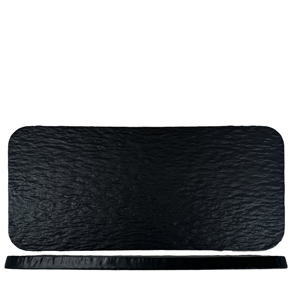Nova Reveal Granite Black Rectangular Plate 30x14cm (Set of 6)