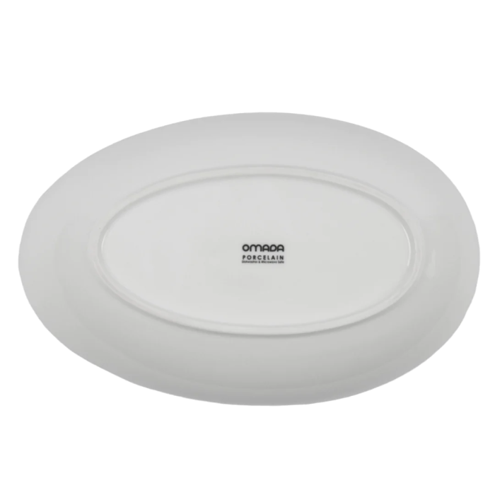 OMADA - Irregular Oval Plate 29.8cm White