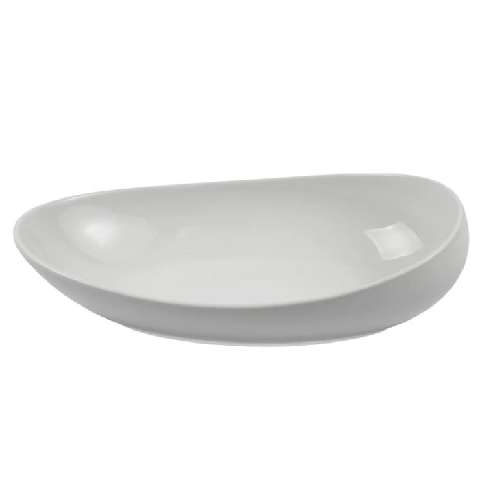 OMADA - Irregular Oval Plate 29.8cm White
