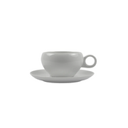 OMADA - Irregular Cup & Saucer White (Set of 4)