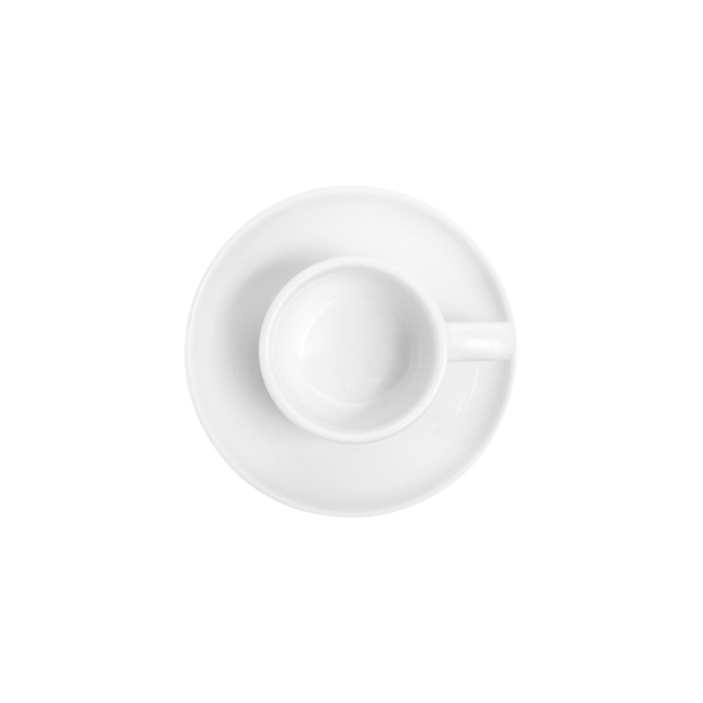 OMADA - Linea White Espresso Cup & Saucer Set of 4