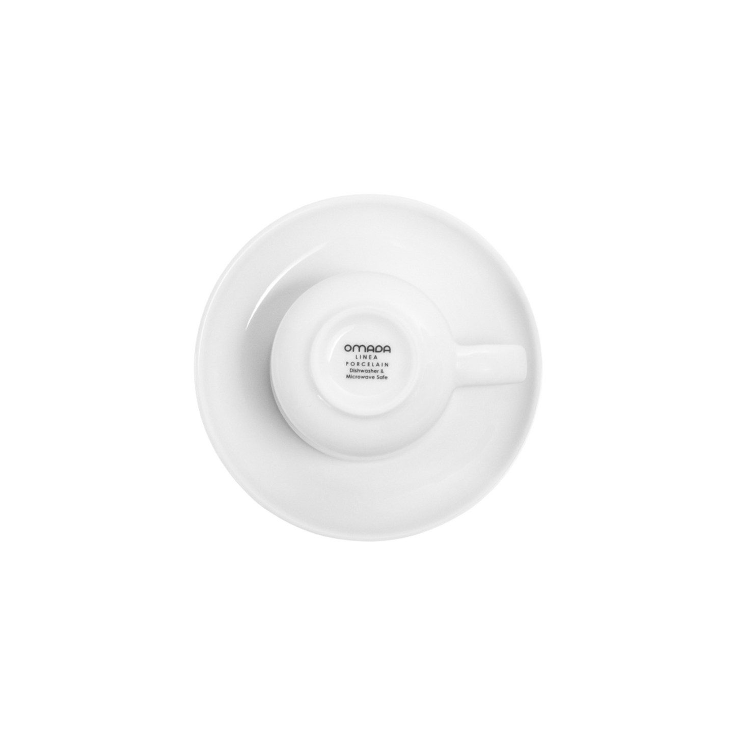 OMADA - Linea White Espresso Cup & Saucer Set of 4