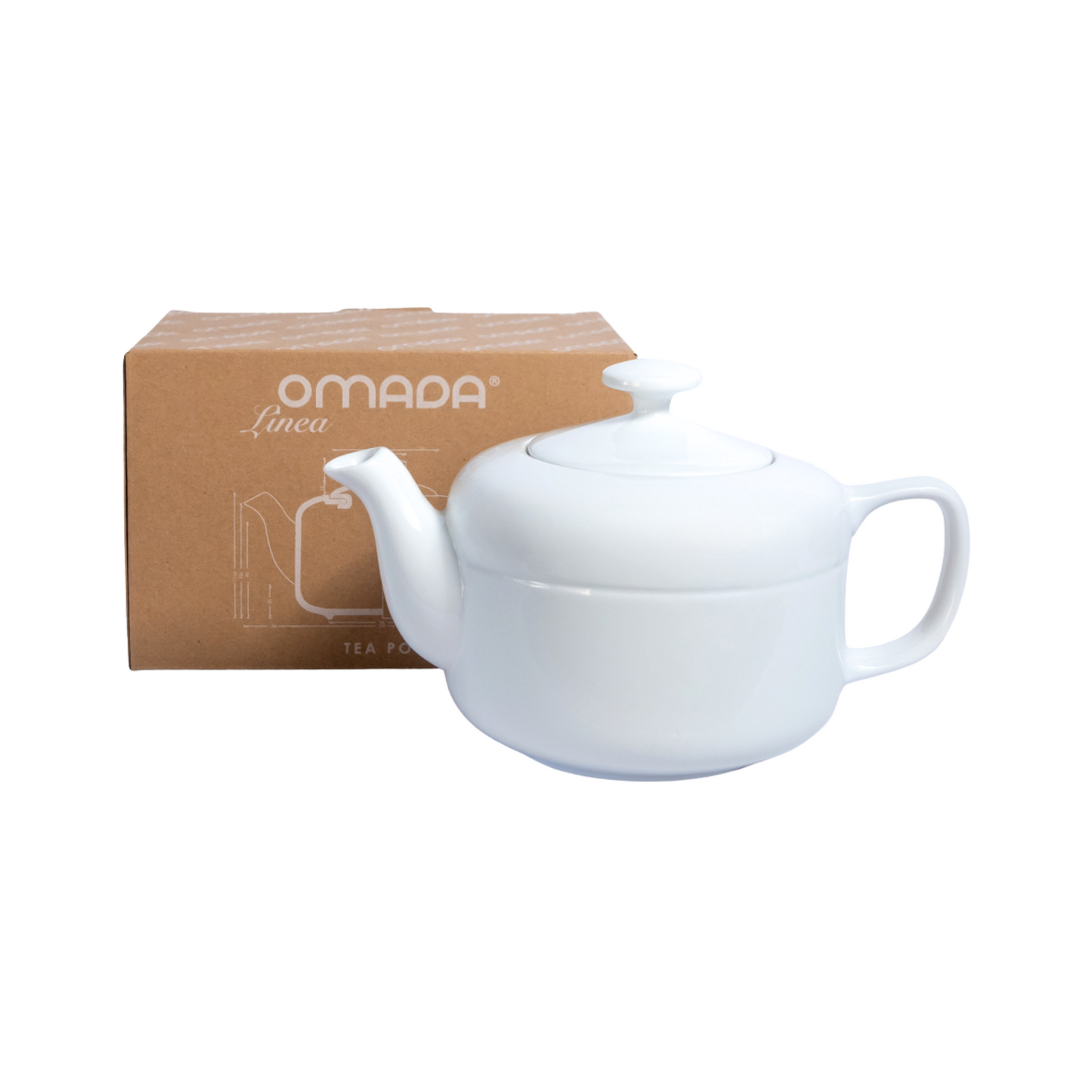 OMADA - Linea White Teapot