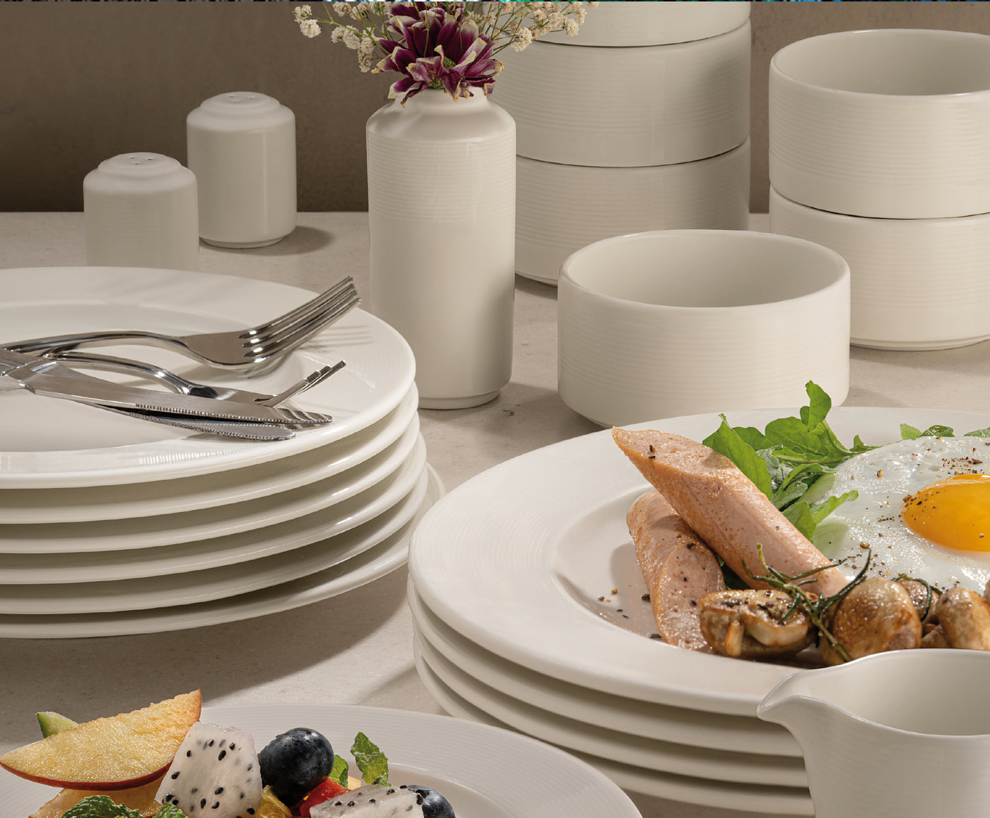 Ariane Prime White Rim Plate 31cm (Set of 6)