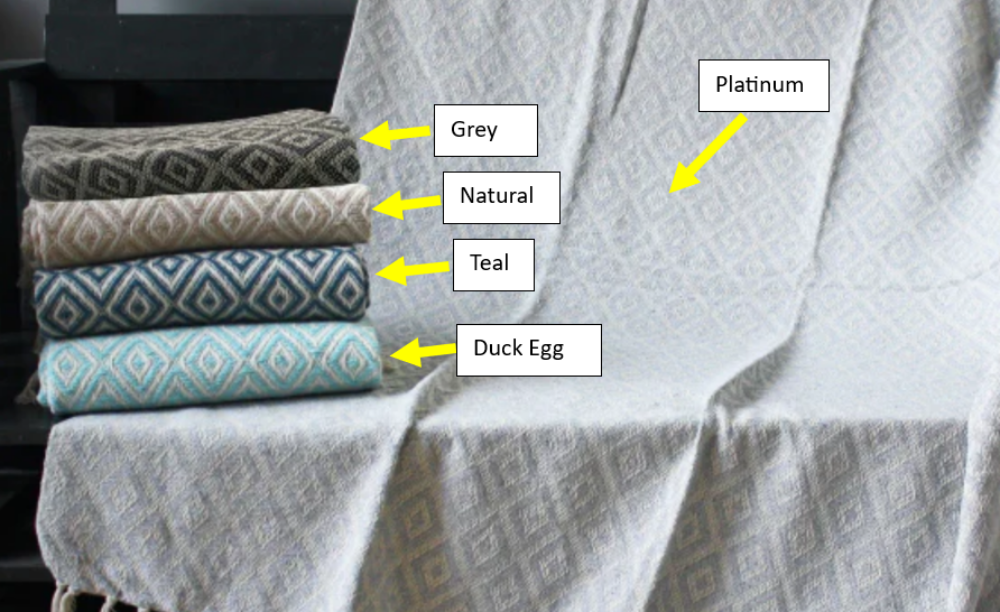 Simon Baker - Cotton Throw - Bliss (Assorted Colours)