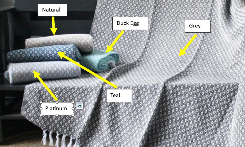 Simon Baker - Cotton Throw - Elvira (Assorted Colours)