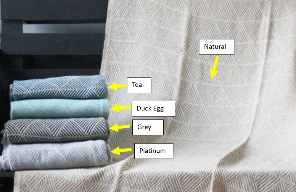 Simon Baker - Cotton Throw - Spring (Assorted Colours)