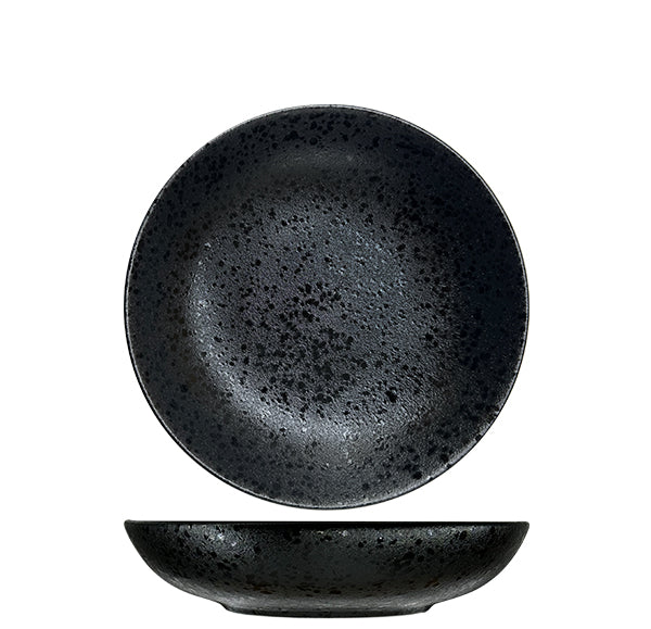Nova Rain Black Coupe Bowl 19cm (Set of 6)