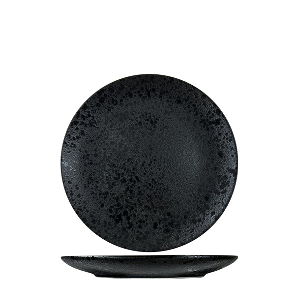 Nova Rain Black Plate 17cm (Set of 6)