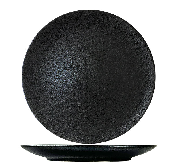 Nova Rain Black Coupe Plate 26cm (Set of 4)