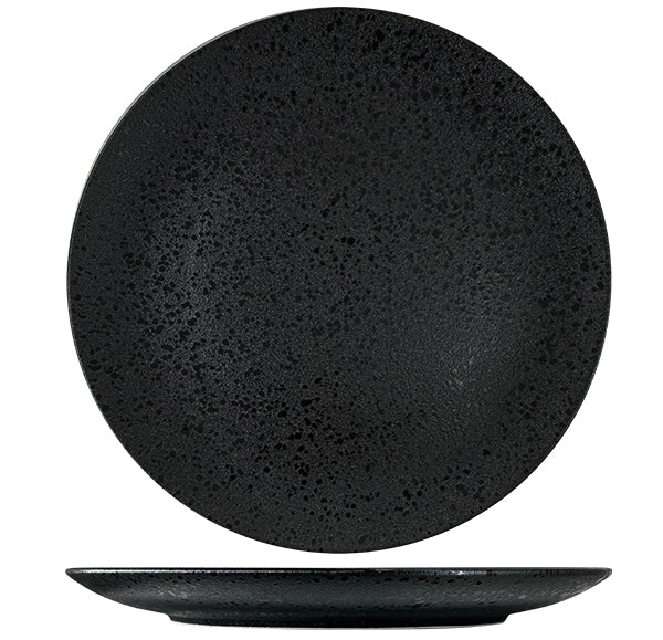 Nova Rain Black Coupe Plate 30cm (Set of 3)