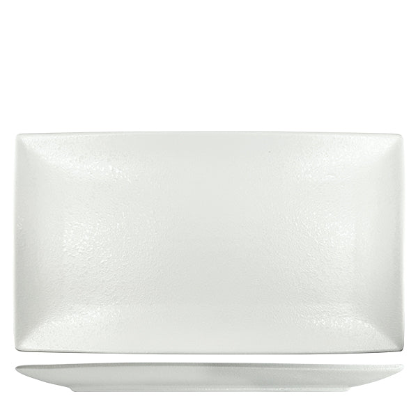 Nova Rain White Rectangular Plate 34 x 19cm (Set of 3)