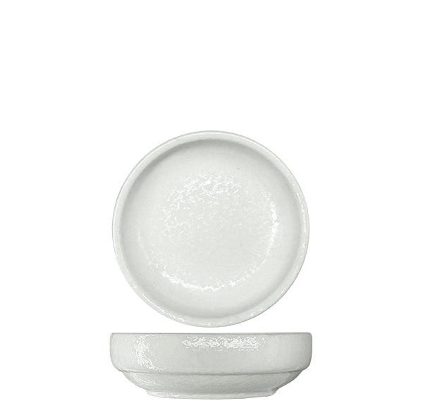 Nova Rain White Flat Plate 9cm (Set of 12)