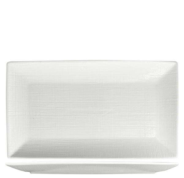Nova Stitch White Rectangular Plate 34x19cm (Set of 3)
